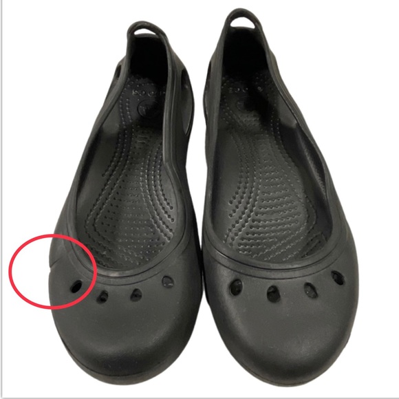 Crocs Kadee Size 6 Women’s Slip on Flats Shoes Black - Picture 8 of 10
